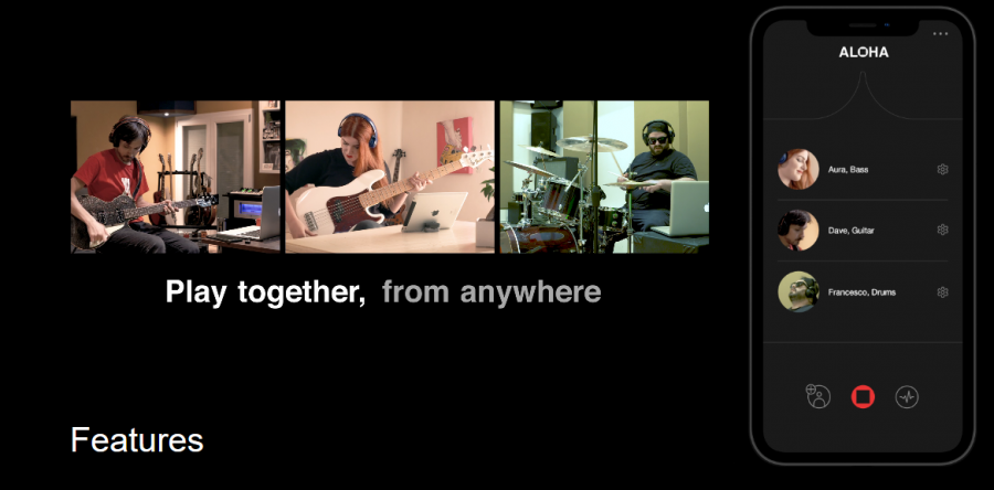 Samen realtime maken muziek  vanaf verschillende locaties in perfecte synchronisatie / Online repeteren