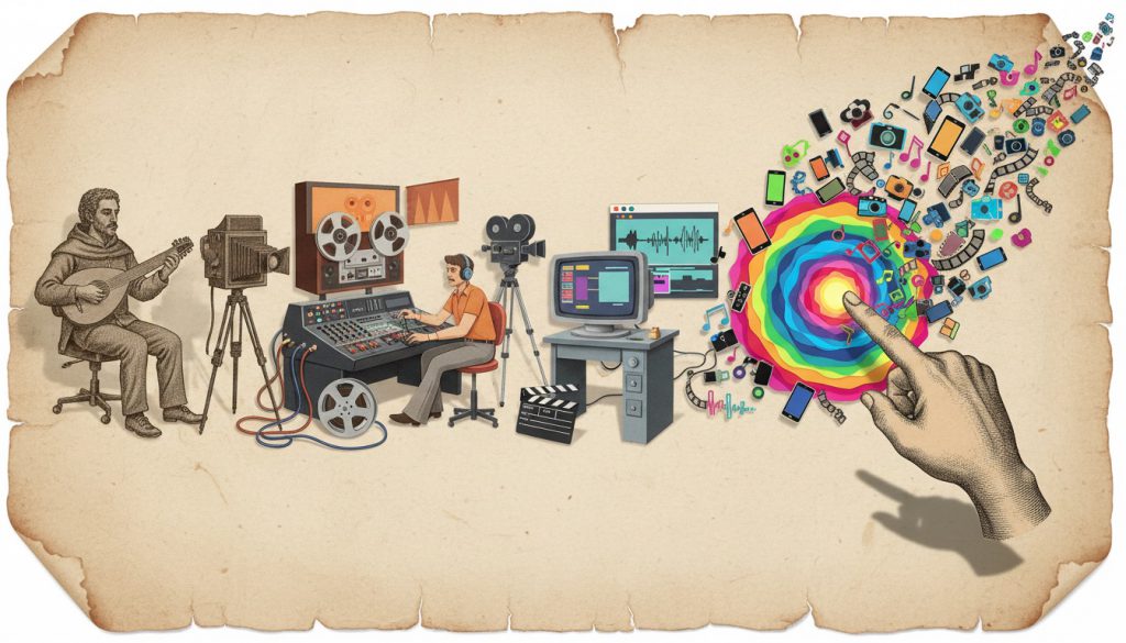 Evolutie van muziek en video naar AI Video Studio 4K